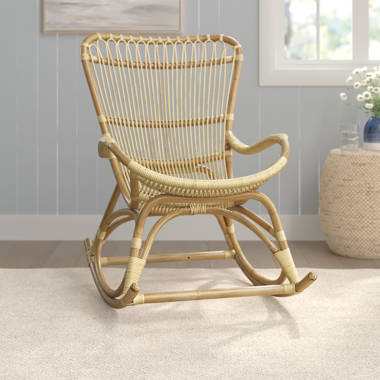 Cane rocking chair price hot sale